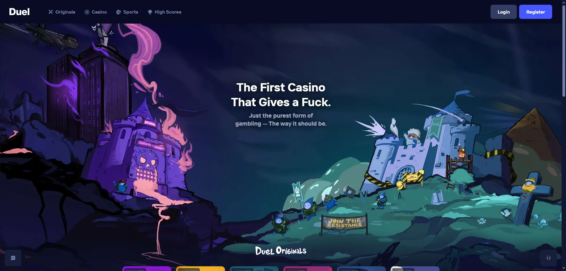 Duel Casino Übersicht – Krypto-Casino mit 100% RTP für Schweizer Spieler